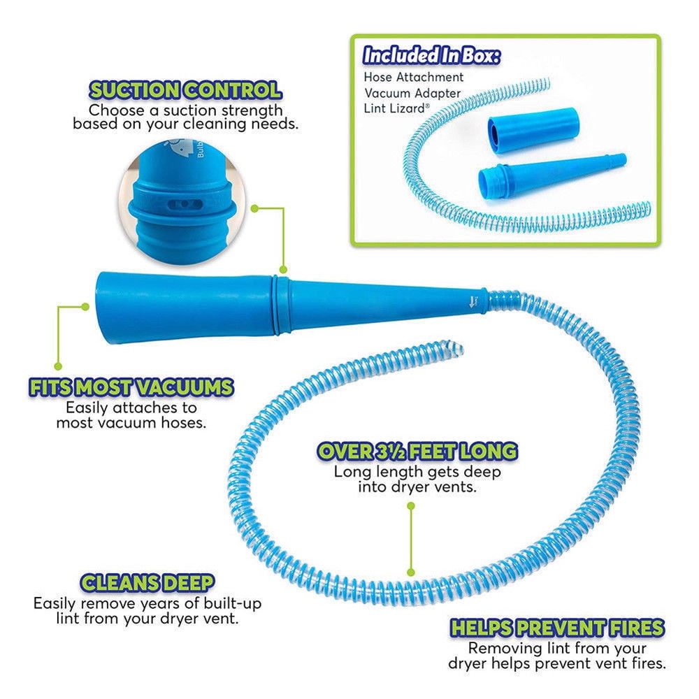 Dryer Vacuum Lint Dust Cleaner Attachment Pipe Vacuum Head Remove Lint Hose T1Z2