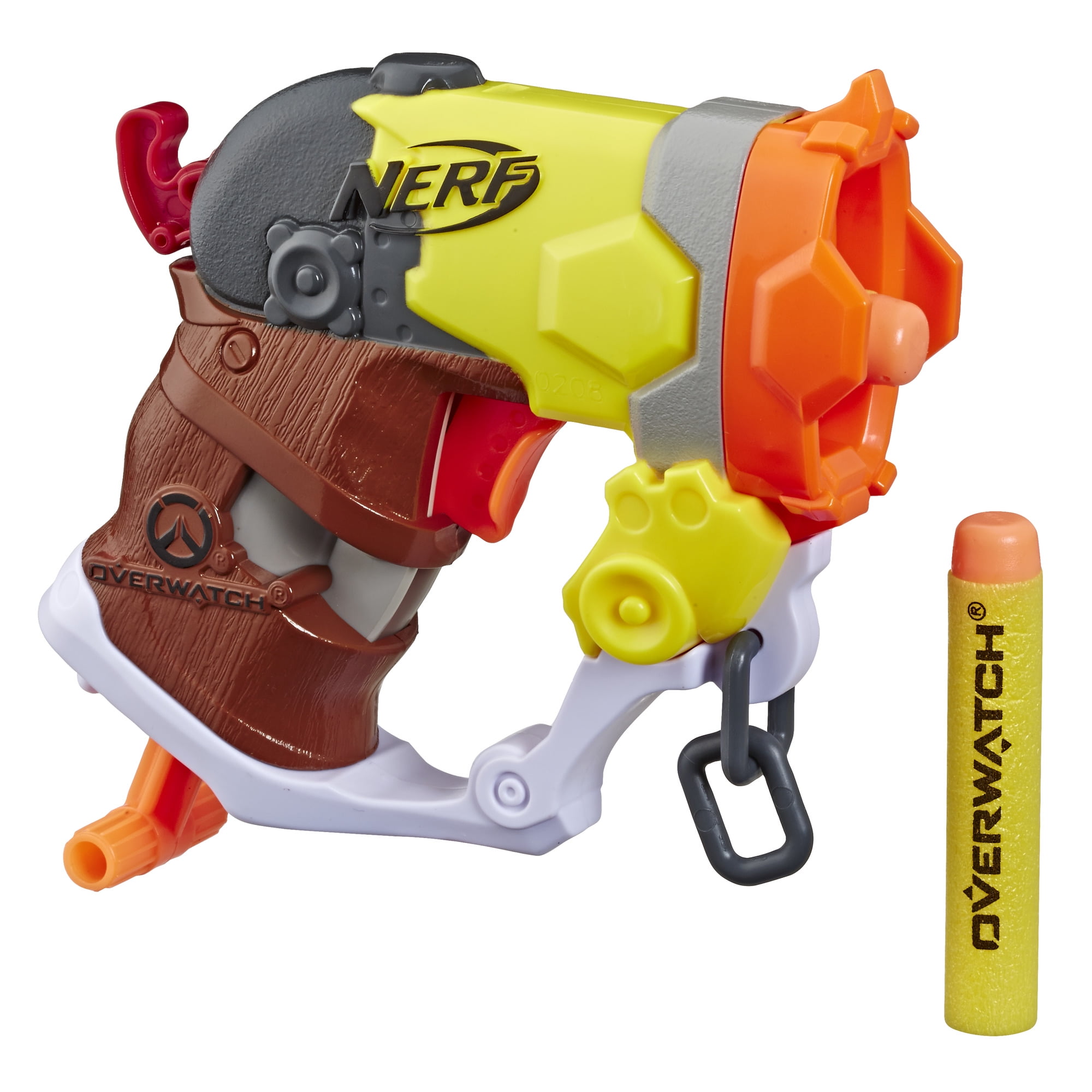 Nerf MicroShots Overwatch Roadhog Blaster, Ages 8 and Up