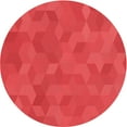thumbnail image 1 of Ahgly Company Machine Washable Indoor Round Transitional Red Area Rugs, 5' Round, 1 of 7