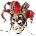 thumbnail image 2 of Máscara veneciana de cara completa Máscara de disfraces para carnaval Mardi Gras Cosplay Fiesta de Halloween Decoración de pared, 2 of 5