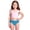 Blue, variant on Kids Girls Swimsuit Cartton Cute Swimwear Cute Solid Triangle Swim Bottom with Irregular Side Bathing Suit Swimsuits