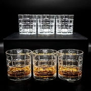 Scotch Over Vodka - Whiskey Glasses-Premium 10oz Scotch Glasses Set of 6-Square