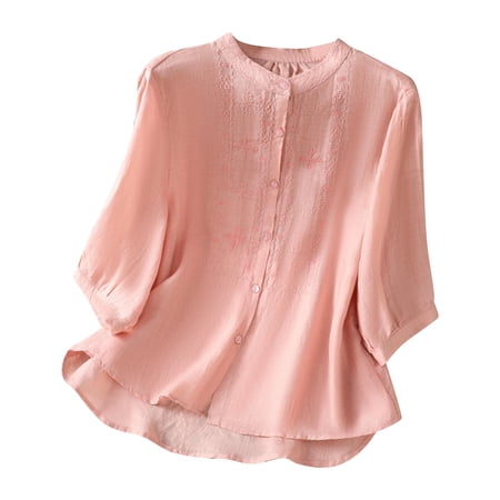 Women's Spring T-Shirts Women's Tops 3/4 Sleeve Tshirt for Women Blouses My Reorder List Trending Gifts