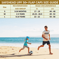 thumbnail image 5 of UPF 50+ Sun Protection Toddler Beach Hat Neck Flap Kids Legionnaire Swim Hat Sun Caps Boys Girls Summer Dolphin Green - L, 5 of 6