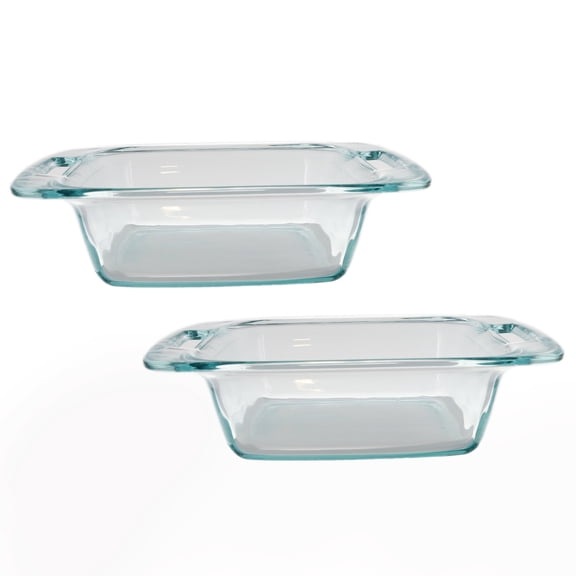 Pyrex C-222 2qt Easy Grab Glass Baking Food Storage Dishes (2-Pack)