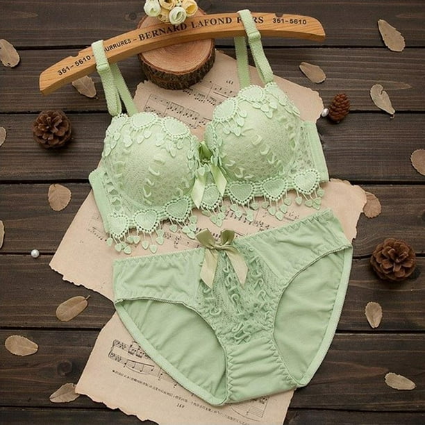 Lenceria de Mujer Damas Ropa de Dormir Moda Atractivo Ropa Interior Camison lenceria 70B Salvador Sujetador floral de encaje para mujer