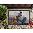 thumbnail image 3 of Basset Hound and Cat on couch Doormat 24x36, 3 of 4