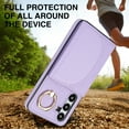 thumbnail image 2 of Allytechgroup Phone Case for Samsung Galaxy A16 5G, PU Leather Galaxy A16 5G Cover with Card Holder, Rotating Ring Stand PU Leather Shockproof Anti-Scratch Wallet Case for Women Men,Purple, 2 of 7