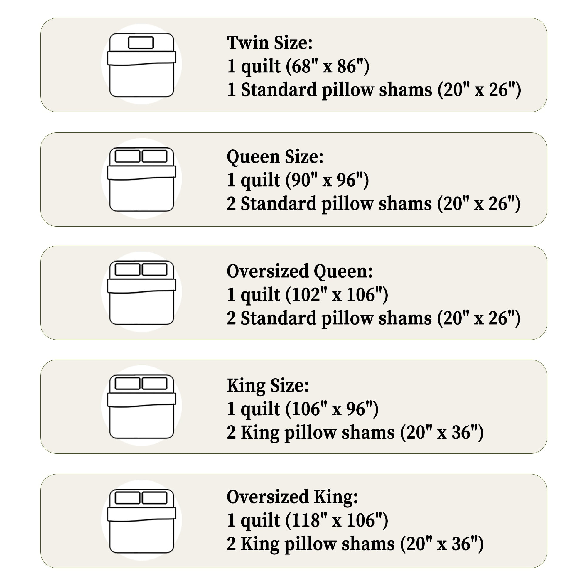 Bonlino Farmhouse Quilt Oversized King Set, Lightweight Soft Striped Bedspread with 2 Pillow Shams (White, Oversized King)