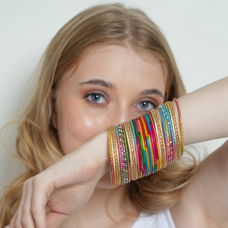 Sunsoul By Touchstone Indian Fashion Éclat Rainbow Golden Flakes