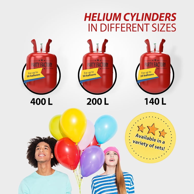 Helium Ballongas für ca. 30 Ballons 23 cm, 7 L Angebot bei TEDi