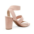thumbnail image 3 of DREAM PAIRS Women's Chunky High Heel Open-Toe Sandals with Elastic Straps, 3 of 4