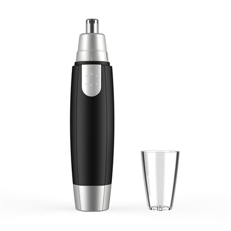 Nose Hair Trimmer Clipper,Breett Professional Painless Eyebrow and Facial Hair Trimmer,Battery-Operated,IPX7 Waterproof Dual Edge Blades High Speed Rotating Trimmer for Men and