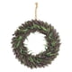 thumbnail image 2 of Guirnalda artificial de 45 cm (18 pulgadas) para puerta de entrada, con fondo verde para decoración del hogar. 45cm Verde Marrón, 2 of 9