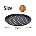 thumbnail image 2 of 1 Pc Non-Stick Pizza Pan,9 Inch Carbon Steel Pizza Pan,Heat-Resistant Black Pizza Pan,Perforated Pizza Tray for Oven,Easy to Clean Pizza Crisper Pan, 2 of 7