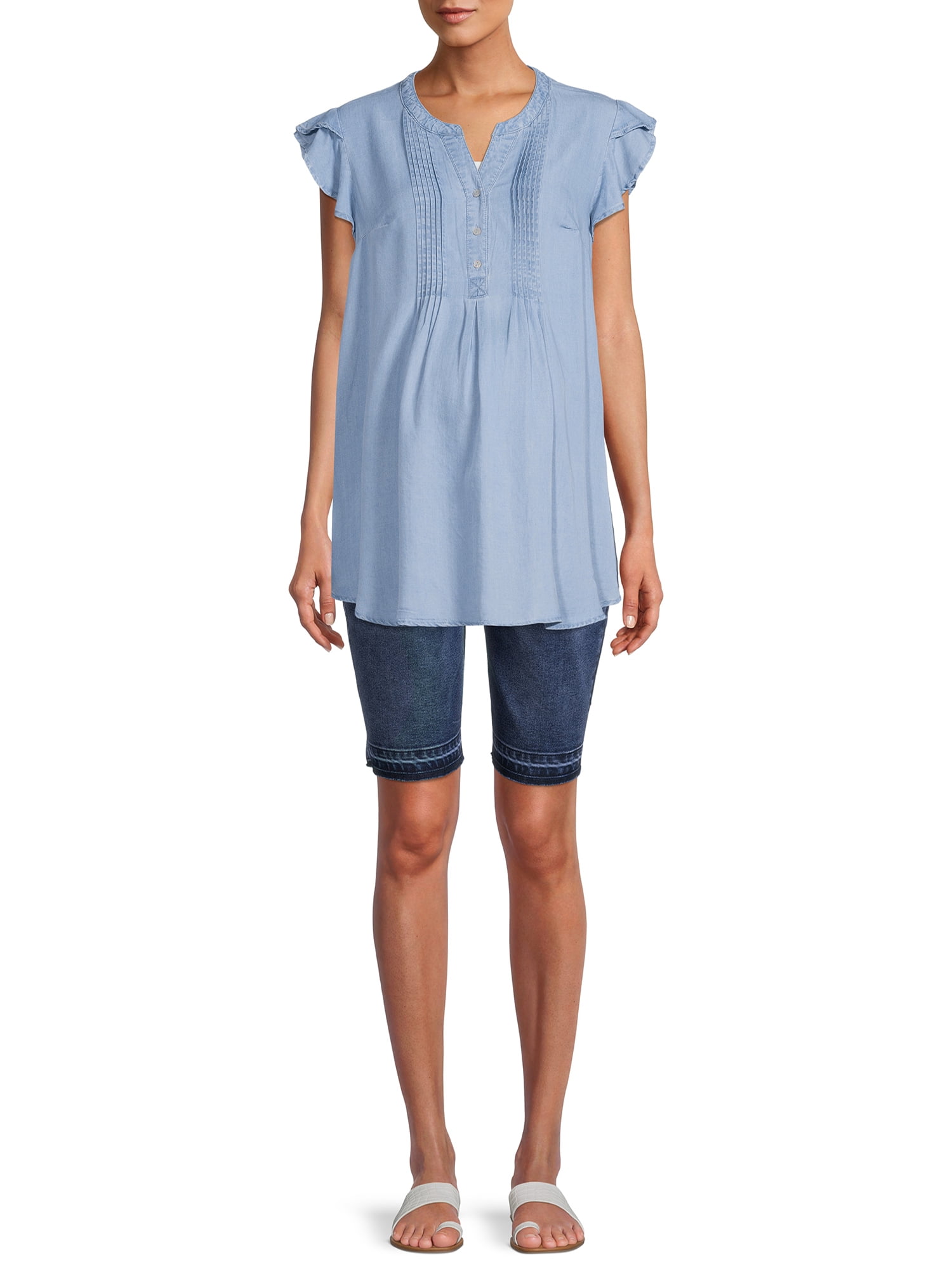 Time And Tru Women's Maternity Bermuda Shorts