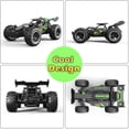 thumbnail image 3 of Coches RC de control remoto, 1:18 2WD Monster Truck Toys RC Drift Car Steam Toys para niños y niñas Fast RC Car Toys Regalos para niños (Negro Verde), 3 of 3