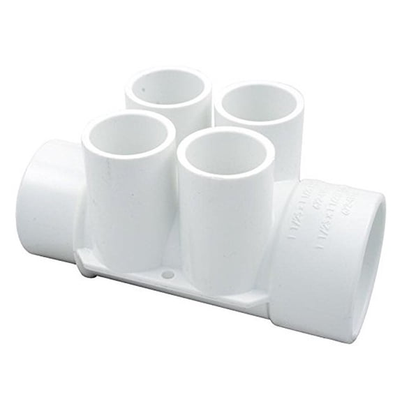 Waterway 672-4190B 1.5" SPG x 1.5" S 4-Port 0.75" Slip Port Manifold