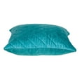 thumbnail image 4 of Tufted Diamond Aqua Transitional Square Pillow, 4 of 5