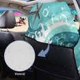 thumbnail image 5 of FOR U DESIGNS Turtle Hibiscus Sea Wave Print Automotive Seat Covers Multifunctional Car Towels, Yoga Mat Towel, Washable Universal Fit Seat Protector for Front Seats, 5 of 7