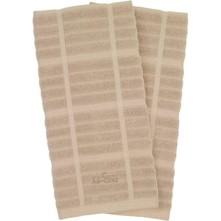 All-Clad Textiles Kitchen Towel, Solid-2 Pack, Cappuccino, 2 Count  Cappuccino Solid - 2 Pack 