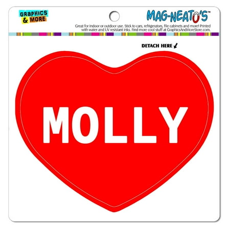

I Love Heart - Name - Molly - MAG-NEATO S(TM) Vinyl Magnet
