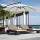 thumbnail image 4 of Toldo rectangular de vela de sombrilla para patio | Poliéster de alta resistencia con protección UV 95% sombra | Costuras reforzadas Anillos en D de acero inoxidable | Toldo de patio con piscina de, 4 of 4
