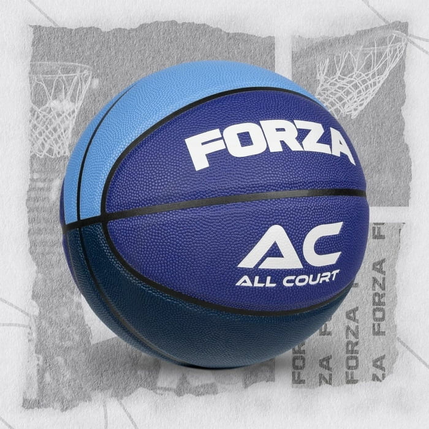 FORZA All Court Basketball | Durable PVC Leather for Indoor & Outdoor Play | High-Performance Grip – Official Sizes for Kids, Youth, and Adults