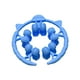 thumbnail image 3 of Rodillo de masaje, rodillo muscular, 20 ruedas, abrazadera circular para piernas, masajeador de piernas para muslos, brazos y pantorrillas. Azul, 3 of 8