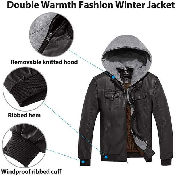 JYG Men's Winter Thicken Coat Casual Military Parka Jacket with Removable  Hood : : Clothing, Shoes & Accessories