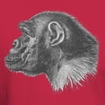 thumbnail image 3 of CafePress - Chimp Profile Dark T Shirt - Men's Classic Graphic Cotton T-Shirt, 3 of 4