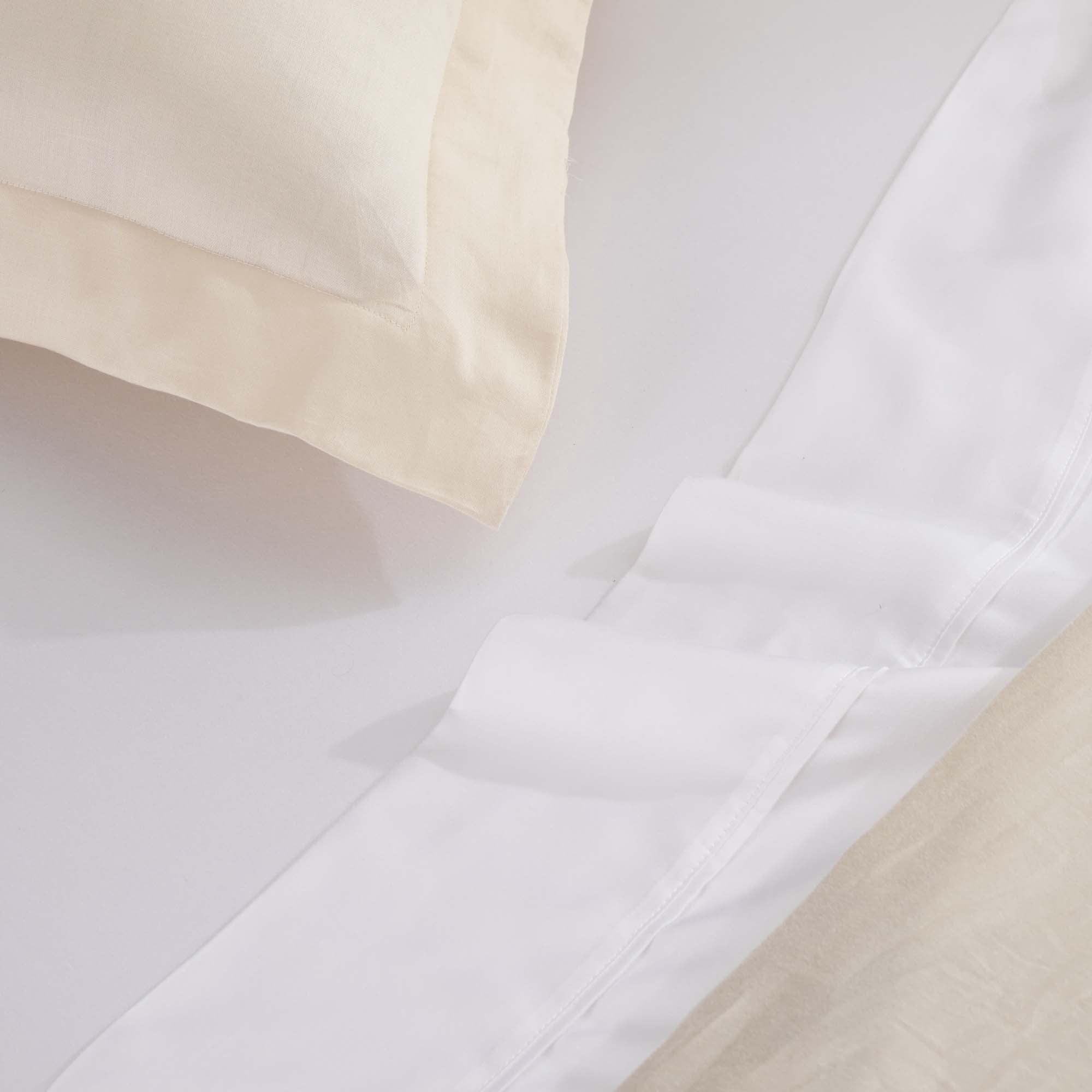 Superior Egyptian Cotton 300 Thread Count Duvet Cover Set, Twin, Ivory
