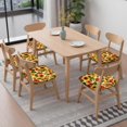 thumbnail image 6 of Sunflower Seat Covers for Dining Room Chairs Set Of 6,Stretch Printed Washable Chair Seat Cover with Elastic Ties and Button,Removable Waterproof Couch Cushion Covers, 6 of 6
