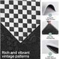 thumbnail image 3 of Black and White Checkerboard Checkered Pattern Kitchen Rugs Sets Of 3,Kitchen Runner Rugs Non Skid Washable,Decorative Kitchen Floor Mats for Kitchen,Sink,Laundry,17"x30"+ 17"x47" + 17"x59", 3 of 6