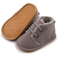 thumbnail image 3 of HsdsBebe?Baby?Boys?Girls?Oxford?Shoes?PU?Leather?Soft?Rubber?Sole?Sneakers??Anti-Slip?Toddler?Ankle?Boots?Infant?Walking?Shoes Moccasins, 3 of 7