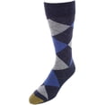thumbnail image 4 of Men's Gold Toe 3179S Carlyle Argyle Crew Socks - 3 Pack (New Navy/Grey/Navy O/S), 4 of 4