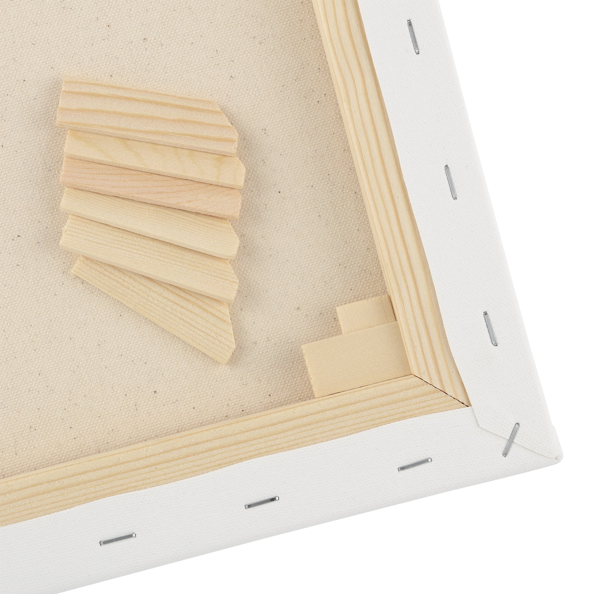 Paramount Canvas for Painting - Pack of 6, 12x16" White Canvases- 11/16" 100% Cotton Stretched Canvas, Triple-Primed for All Media, Medium Tooth, Back-Stapled, 12oz Primed Weight, Wood Stretcher Bars