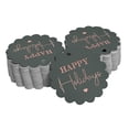 thumbnail image 1 of Inkdotpot Pack Of 50 Real Rose Gold Foil Paper Tags Happy Holiday Favor Hang Tags, 1 of 7