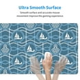 thumbnail image 4 of Rateoe Nautical Print Mouse Pad - Extended Large Gaming Mousepad,Non-Slip Stitched Edge,16x29.5 Inch, 4 of 8