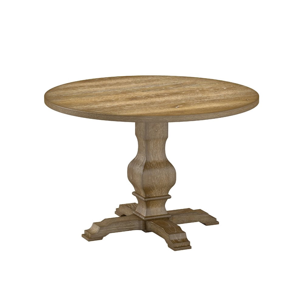 Roundhill Furniture Havre Pedestal Base Round Dining Table