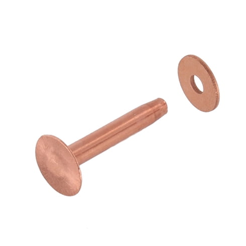CRB09 #9 Copper Rivets w/ Burrs, Solid Copper (1lb. bag)