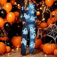 thumbnail image 2 of Fewfanhot Pajamas for Women Halloween Pajama Set Crew Neck Pjs Long Sleeve Loungewear Pajamas Plus Size Sleepwear, 2 of 5