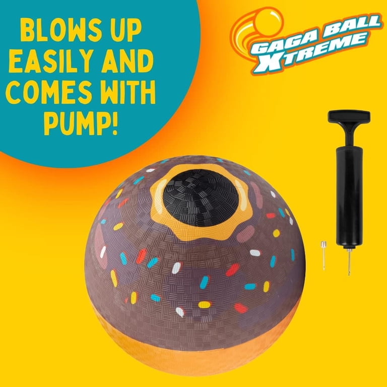 U&C Planet – Pack De 2 Ballons De Jeu 21 Cm + Pompe – Kickball, Dodgeball, Gaga Ball – Souples Et Rebondissants – Cadeau Pour Enfants 1-8 Ans