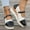 #361-Black, variant on Women's Fashion Casual Round-Toe Slip-On Sneakers – Color Block Buckle Strap with Platform Wedge Heel for Everyday Outfits