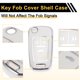 thumbnail image 5 of Funda de Llave de Coche TPU Blanca Plateada para Opel para Vauxhall para Astra H/J/K 2010-2019 para Opel Antara J 2010-2019 Funda de Control Remoto de 3 Botones, 5 of 6