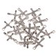 thumbnail image 2 of 20 piezas de aleación de plata con colgante de cruz, colgantes de collar, hallazgos artesanales para manualidades de joyería hechas perfecl Antiguo colgante de dijes cruzados, 2 of 8