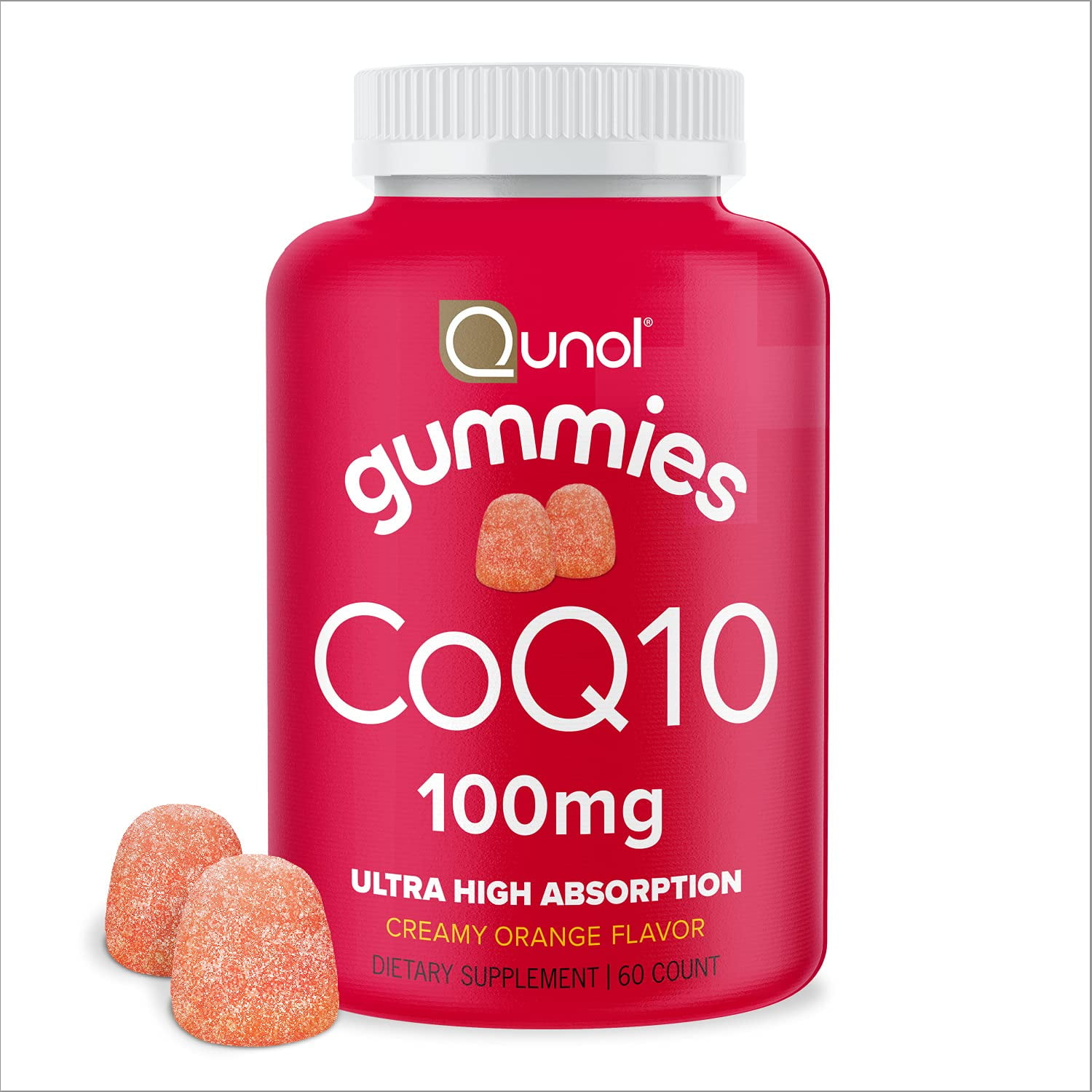 CoQ10 Gummies by Qunol, 100 mg, Delicious Gummy Supplements, Helps
