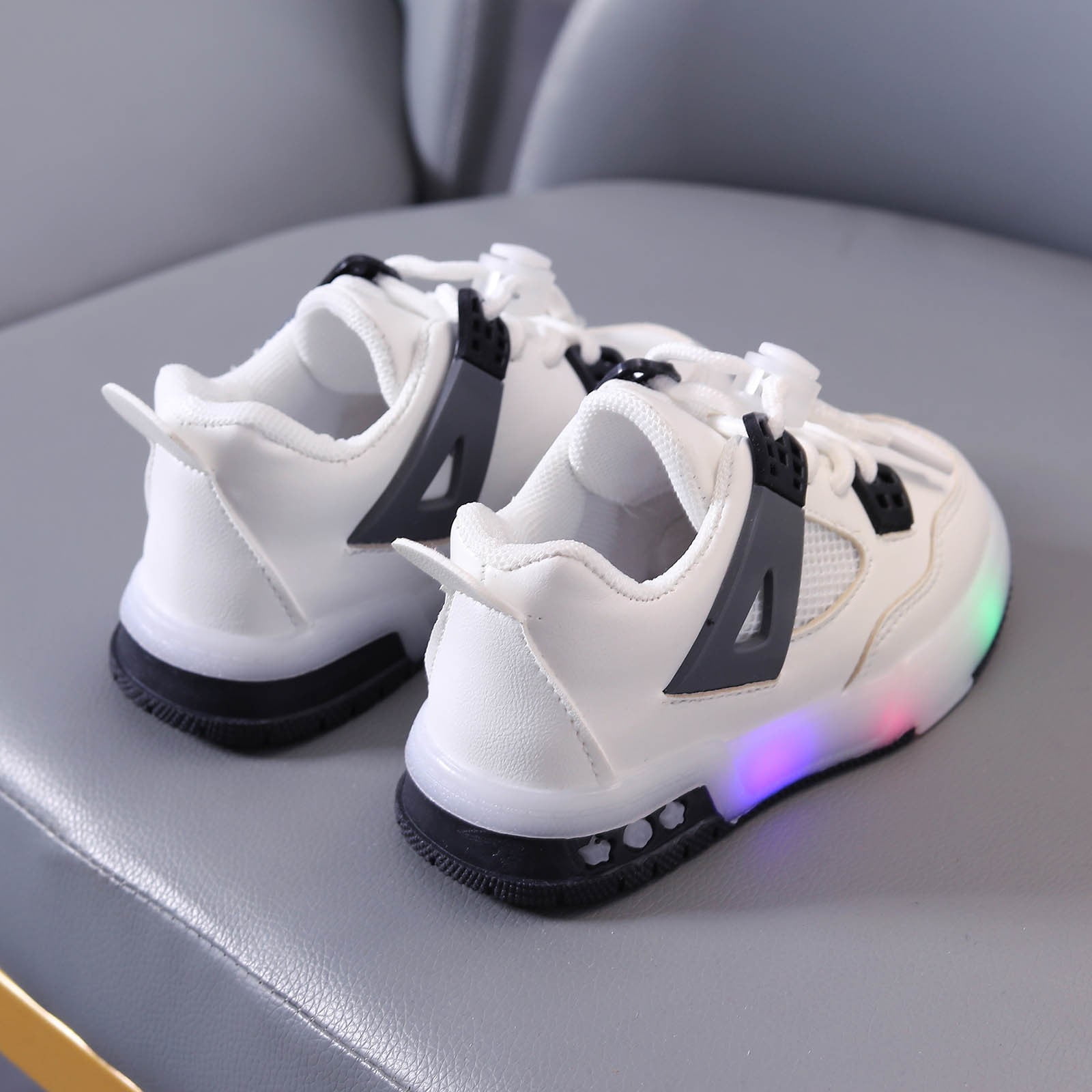 Baby Girl Shoes Led Light Up Shoes Walking Shoes Casual Shoes Kids Sneakers,Size 3 Years-3.5 Years