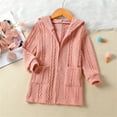 thumbnail image 2 of Mercatoo Toddler Girls Hooded Knitted Cardigan Sweater Knit Crochet Cardigan Tops Coat Outwear for Teen Girls Jacket, 2 of 9