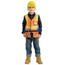 Dress-Up-America Construction Worker Costume Play Set for Kids - Construction Builder Costume for Boys and Girls